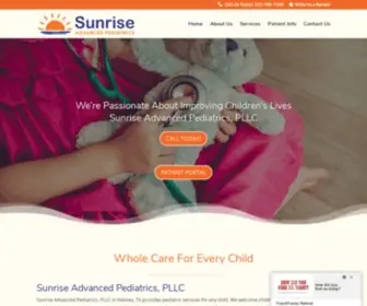 Sunrise-Peds.com(Sunrise Advanced Pediatrics) Screenshot