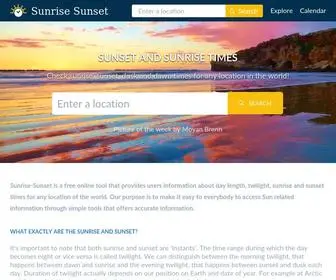 Sunrise-Sunset.org(Sunset and sunrise times for any location) Screenshot