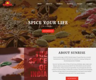 Sunrise.in(Shop online to buy fresh and pure Indian masala from our spice store. Sunrise) Screenshot