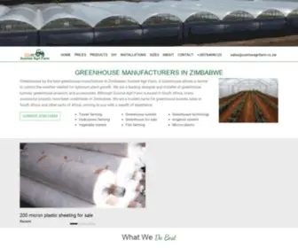 Sunriseagrifarm.co.zw(Greenhouse Manufacturers in Zimbabwe) Screenshot