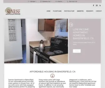 Sunrisebakersfield.com(Apartments In Bakersfield CA) Screenshot