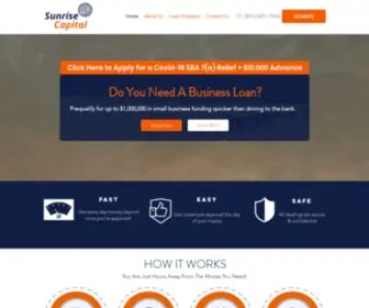 Sunrisebusinesscapital.com(Sunrise Capital) Screenshot
