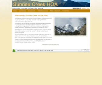 Sunrisecreekhoa.com(Sunrise Creek) Screenshot