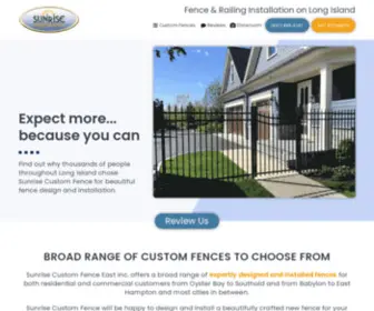 Sunrisecustomfence.com(Sunrise Custom Fence) Screenshot