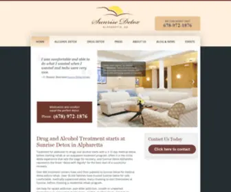 Sunrisedetoxatlanta.com(Drug & Alcohol Detox Atlanta) Screenshot