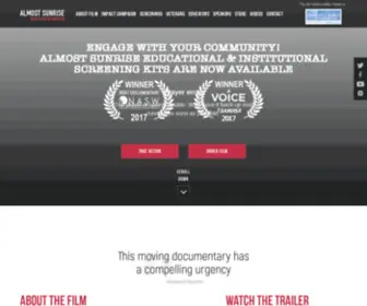 Sunrisedocumentary.com(Almost Sunrise Documentary) Screenshot