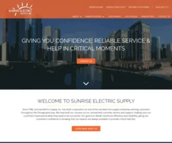 Sunriseelectric.com(Sunrise Electric Supply) Screenshot