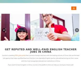 Sunriseesljobs.com(Teach English in China) Screenshot