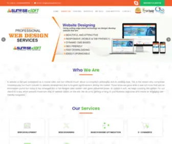 Sunriseesoft.com(Website development company india) Screenshot