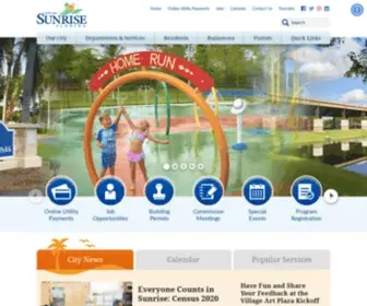 Sunrisefl.gov(City of Sunrise) Screenshot