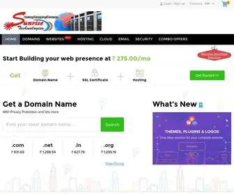 Sunriseindia.net.in(Sunrise Technologies) Screenshot