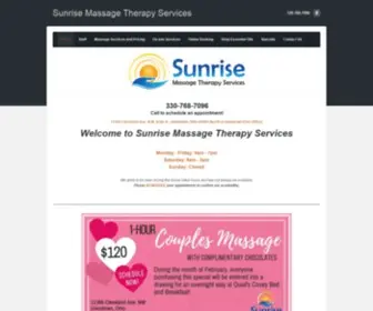 Sunrisemassagetherapyservices.com(Discover the Power of Touch) Screenshot