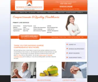 Sunrisepcp.com(Sunrise Comprehensive Healthcare) Screenshot