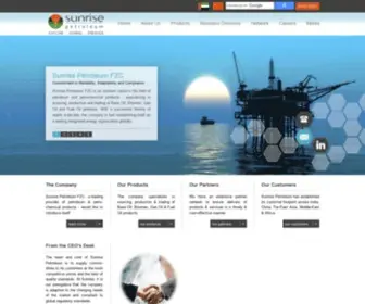 Sunrisepetroleum.com(Sunrise Petroleum FZC) Screenshot