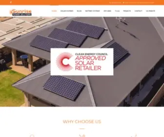 Sunrisepowersolutions.com.au(Sunrise Power Solutions) Screenshot