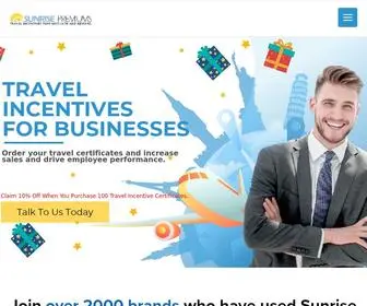 Sunrisepremiums.com(#1 Rated Travel Vouchers For Business) Screenshot