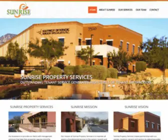 SunrisepropertysvCe.com(Tucson Commercial Property Management) Screenshot