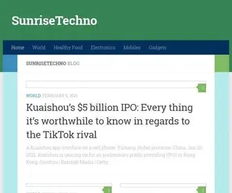 Sunrisetechno.com(New technology) Screenshot