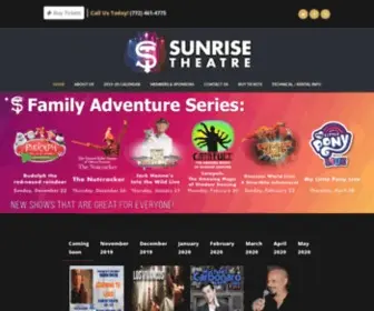 Sunrisetheatre.com(Sunrise Theatre for the Performing Arts) Screenshot