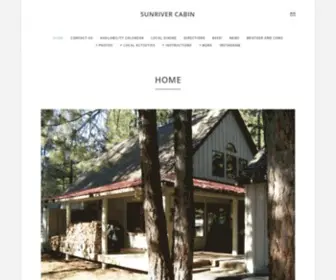 Sunriver-Cabin.com(Sunriver Cabin) Screenshot