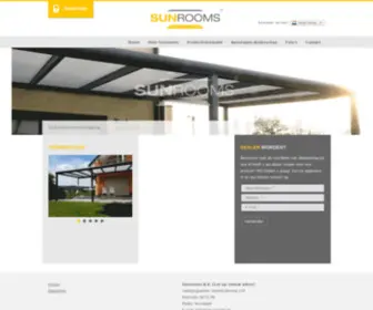 Sunrooms.nl(Sunrooms terrasoverkappingen en glazen schuifdeuren) Screenshot