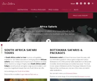 Sunsafaris.com(Your Africa Safari Experts) Screenshot