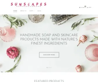 Sunscapessoapshop.com(Natural Handmade Soaps & Sprays) Screenshot