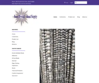 Sunscrystal.com(Suns Crystal & Bead Supply) Screenshot