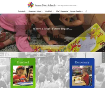 Sunset-Mesa.com(Sunset Mesa Schools) Screenshot