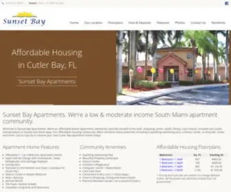 Sunsetbayliving.com(Sunset Bay Apartments) Screenshot