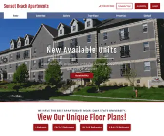 Sunsetbeachames.com(Apartments Near Iowa State) Screenshot