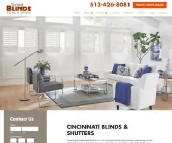 Sunsetblindcompany.com(Sunset Blinds Shades and Shutters) Screenshot