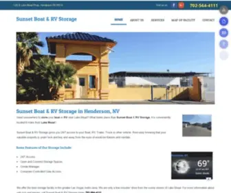 Sunsetboatrv.com(Boat and RV Storage) Screenshot