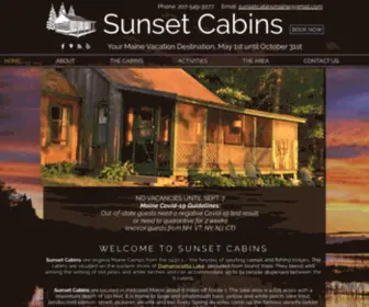 Sunsetcabinsmaine.com(Maine Cabin Rentals) Screenshot