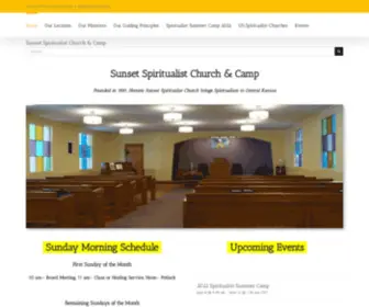 Sunsetcamp.org(Sunset Spiritualist Church & Camp) Screenshot