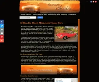 Sunsetclassics.com(Minnesota Classic Cars for Sale at Sunset Classics) Screenshot