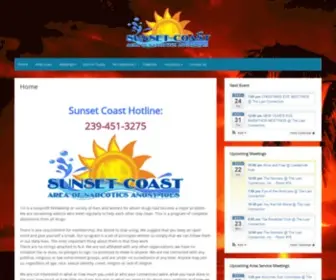 Sunsetcoastna.com(Narcotics Anonymous) Screenshot