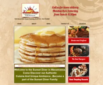 Sunsetdinerrestaurant.com(Sunset Diner in Wanamassa) Screenshot