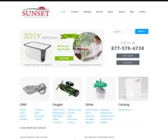 Sunsethcs.com(Sunset Healthcare Solutions) Screenshot