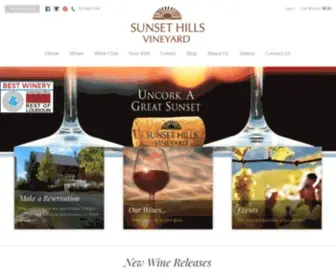 Sunsethillsvineyard.com(Sunset hills) Screenshot