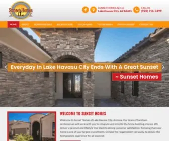 Sunsethomesaz.com(Sunset Homes of Arizona Experienced Builder) Screenshot