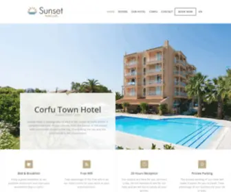 Sunsethotelcorfu.gr(Sunset Hotel) Screenshot