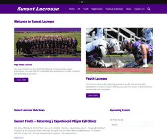 Sunsetlacrosse.com(Leaders on and off the field) Screenshot