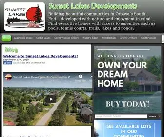 Sunsetlakes.ca(Sunset Lakes Developments) Screenshot