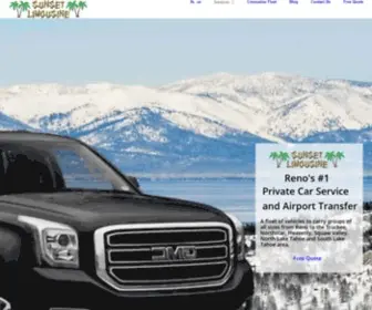 Sunsetlimonevada.com(#1 Reno Airport to Lake Tahoe Car Service) Screenshot