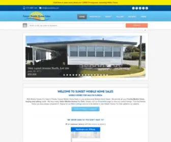 Sunsetmhs.com(Mobile Homes For Sale In Florida) Screenshot