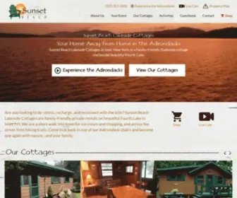 Sunsetonfourth.com(Private Rentals on Fourth Lake for your best weekend getaway in the Adirondacks) Screenshot