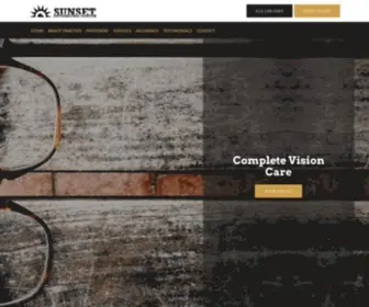 Sunsetoptometric.com(Sunset Optometric Center) Screenshot