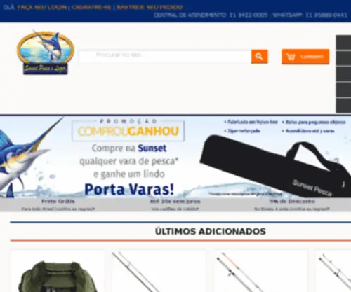 Sunsetpescaelazer.com.br(Pesca e Lazer) Screenshot