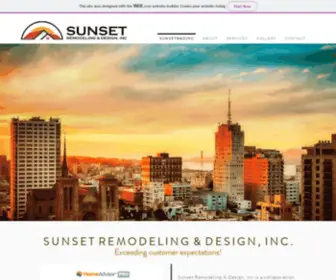 Sunsetrdinc.com(Sunset Remodeling & Design) Screenshot